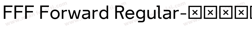 FFF Forward Regular字体转换